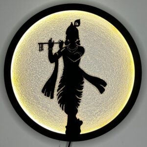 Moon Wall Light & Wall Lamp | Krishna Shadow Room Decor | Wall Lights for Home Decoration | Wall Lamps for Bedroom & Living Room | Modern Light Fixtures & Lamps